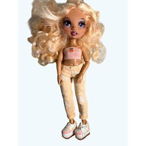 Rainbow High Doll Peach Outfit Blonde Curly Hair  Clothing Shoes 2020